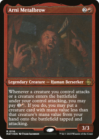 Arni Metalbrow (MAT-116)  Etched Foil - March of the Machine: The Aftermath