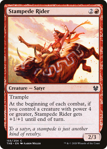 Stampede Rider (THB-155)  Foil - Theros Beyond Death