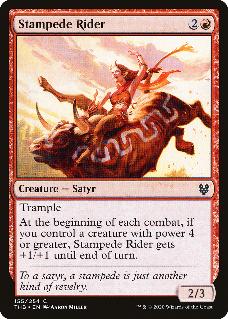 Stampede Rider (THB-155)  - Theros Beyond Death