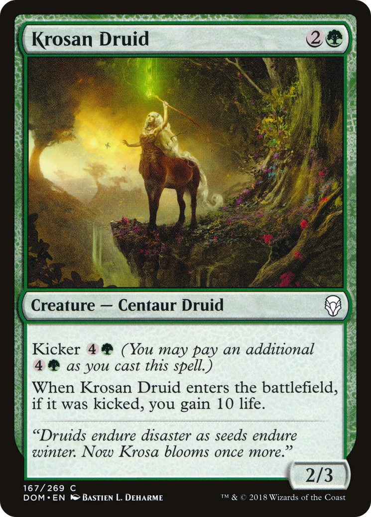 Krosan Druid (DOM-167)  Foil - Dominaria