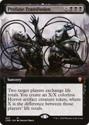 Profane Transfusion (Extended Art) (CMR-653)  - Commander Legends: (Extended Art)