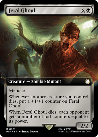 Feral Ghoul (Extended Art) (PIP-381) - Fallout: (Extended Art) Foil