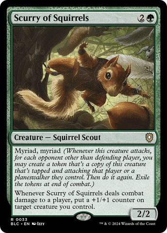 Scurry of Squirrels (BLC-033)  - Bloomburrow Commander