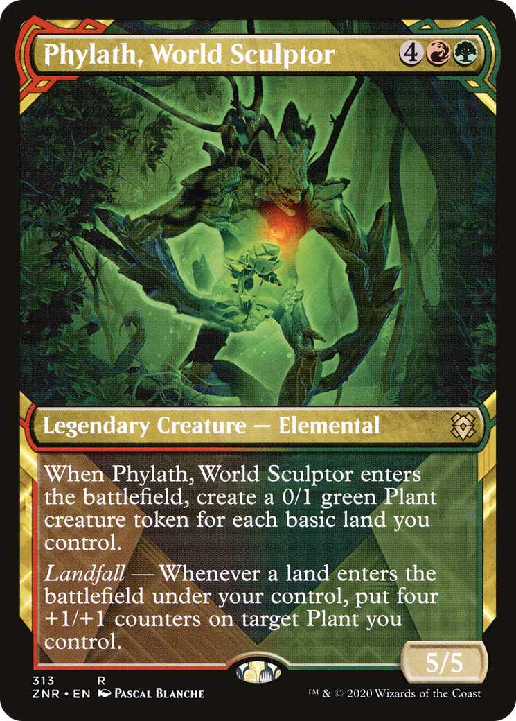 Phylath, World Sculptor (Showcase) (ZNR-313)  Foil - Zendikar Rising