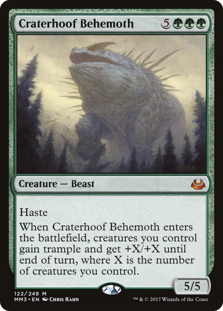 Craterhoof Behemoth (MM3-122)  - Modern Masters 2017