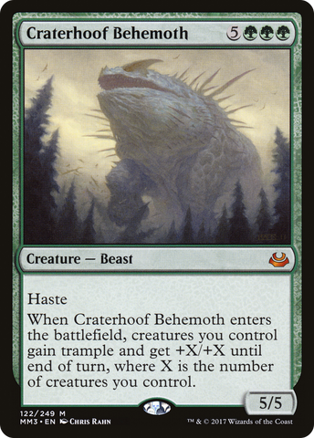 Craterhoof Behemoth (MM3-122)  Foil - Modern Masters 2017