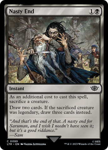 Nasty End (LTR-099) - The Lord of the Rings: Tales of Middle-earth Foil