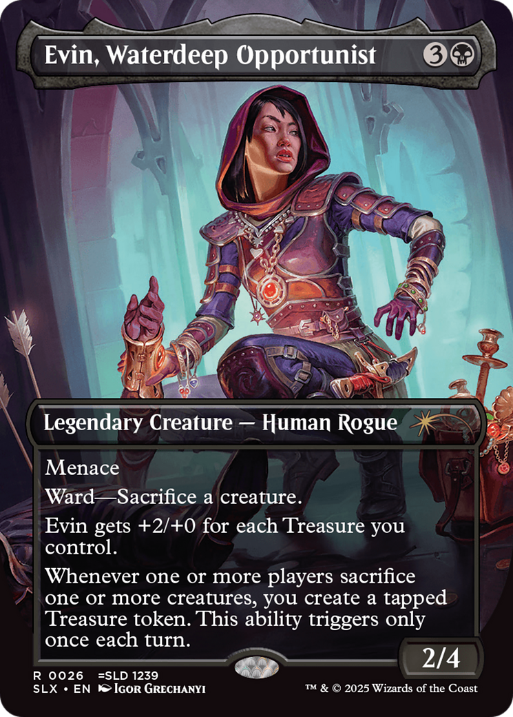 Evin, Waterdeep Opportunist (SLX-026)  - Universes Within (Borderless)
