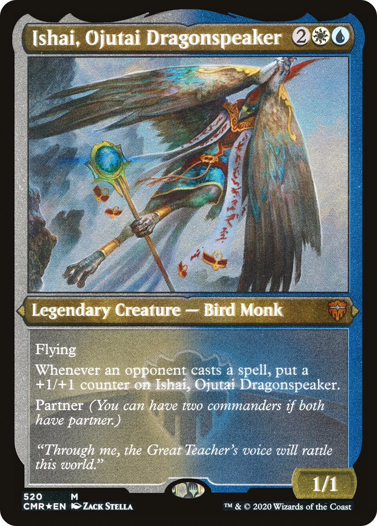Ishai, Ojutai Dragonspeaker (Foil Etched) (CMR-520)  Foil - Commander Legends