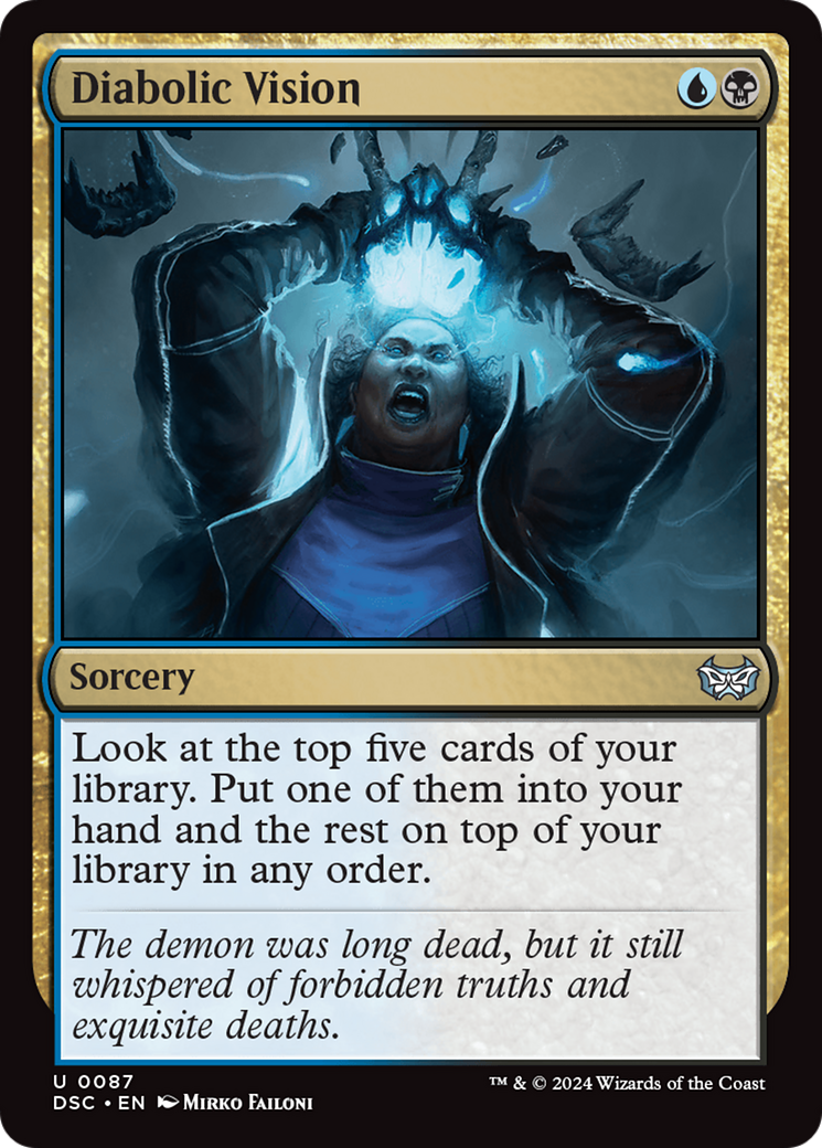Diabolic Vision (DSC-087)  - Duskmourn: House of Horror Commander