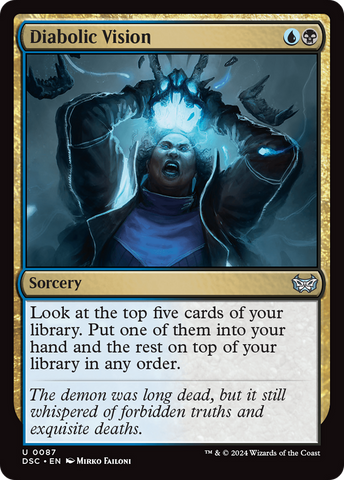 Diabolic Vision (DSC-087)  - Duskmourn: House of Horror Commander