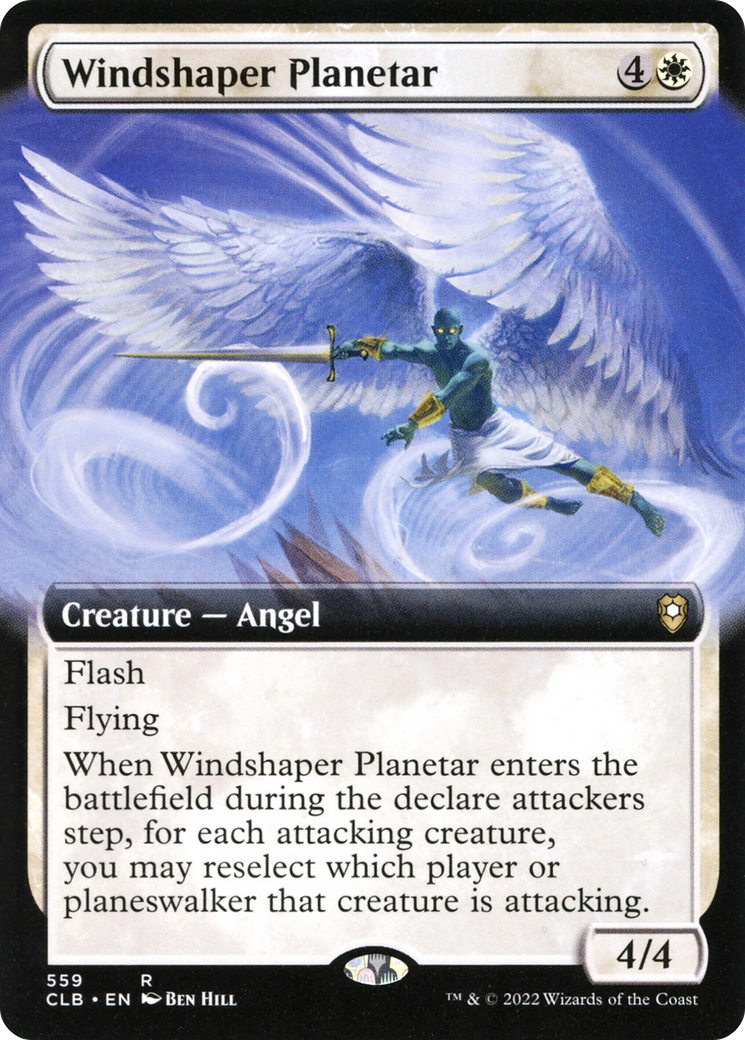 Windshaper Planetar (Extended Art) (CLB-559)  - Commander Legends: Battle for Baldur's Gate: (Extended Art)