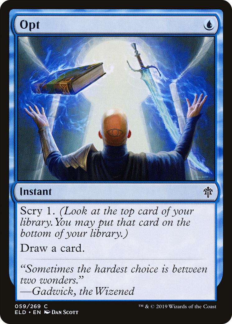 Opt (ELD-059)  Foil - Throne of Eldraine