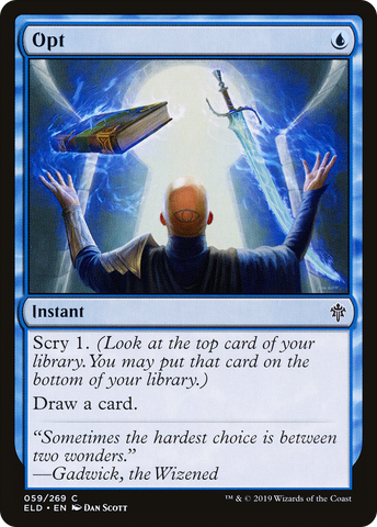 Opt (ELD-059)  Foil - Throne of Eldraine
