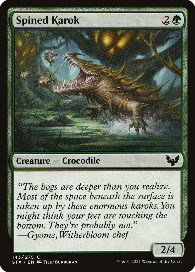 Spined Karok (STX-143)  Foil - Strixhaven: School of Mages