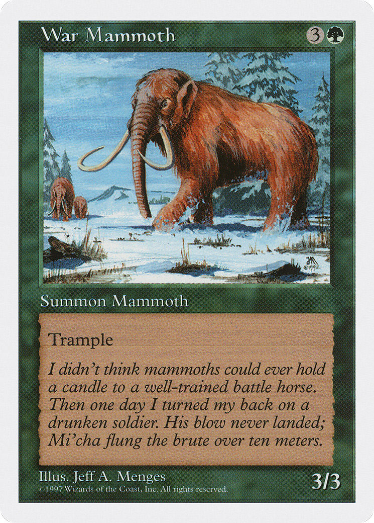War Mammoth (5ED-)  - Fifth Edition