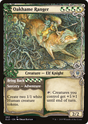Oakhame Ranger (Showcase) (ELD-302)  - Throne of Eldraine: (Showcase)