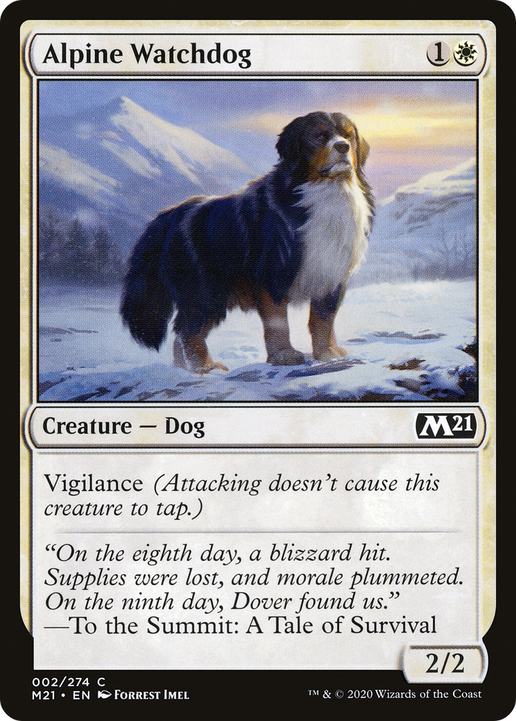 Alpine Watchdog (M21-002)  Foil - Core Set 2021