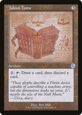 Jalum Tome (Schematic) (BRR-087)  Foil - The Brothers' War Retro Artifacts