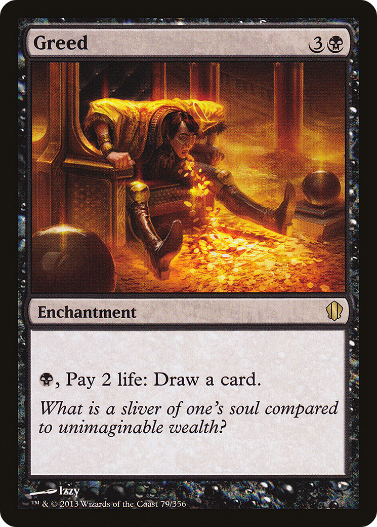 Greed (C13-079)  - Commander 2013