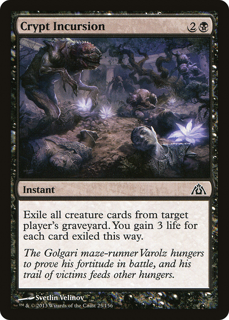 Crypt Incursion (DGM-023)  Foil - Dragon's Maze