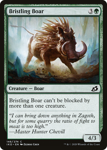 Bristling Boar (IKO-146)  Foil - Ikoria: Lair of Behemoths