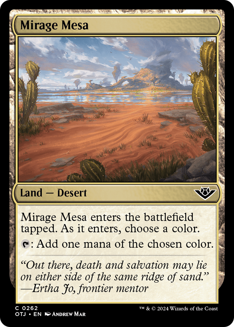 Mirage Mesa (OTJ-262)  - Outlaws of Thunder Junction
