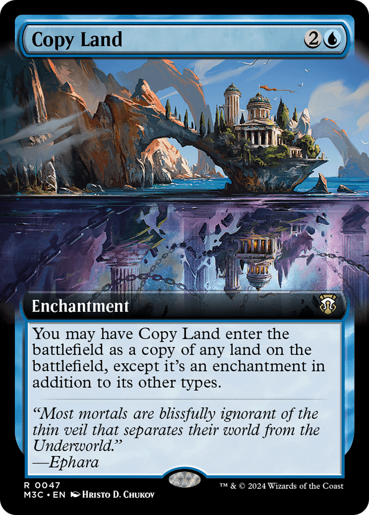 Copy Land (Extended Art) (M3C-047) - Modern Horizons 3 Commander: (Extended Art)