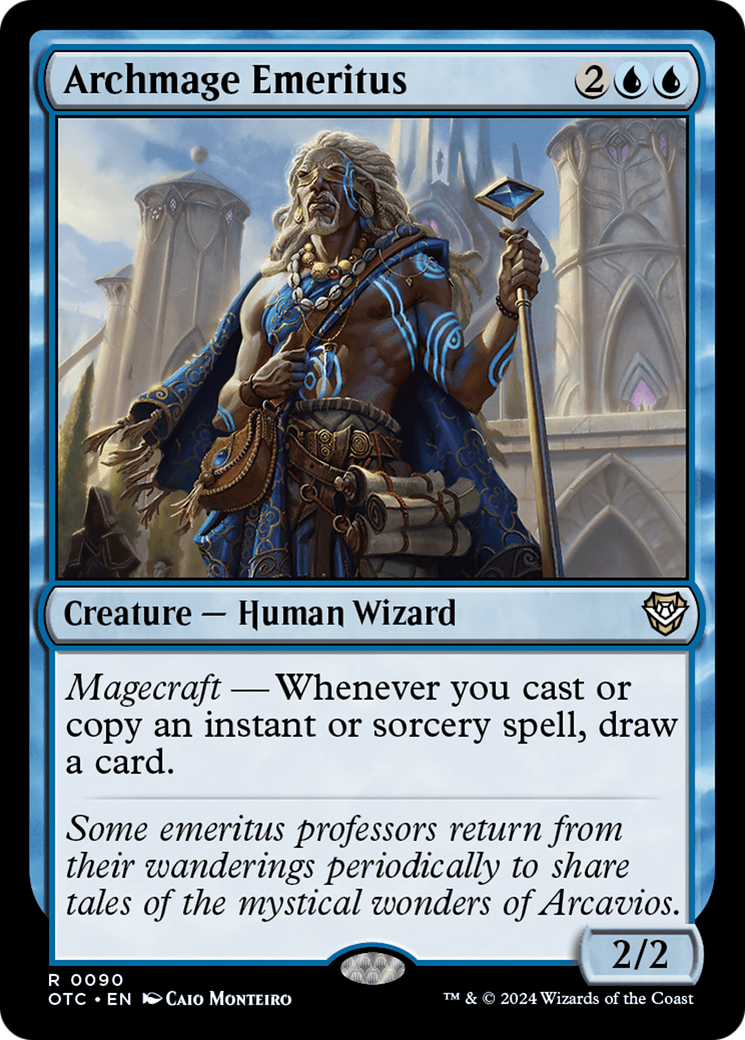 Archmage Emeritus (OTC-090)  - Outlaws of Thunder Junction Commander