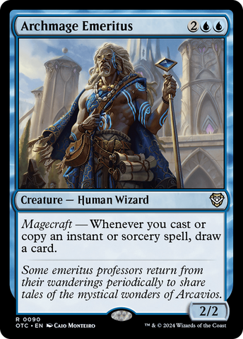 Archmage Emeritus (OTC-090)  - Outlaws of Thunder Junction Commander
