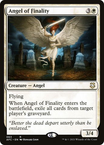 Angel of Finality (AFC-063) - Adventures in the Forgotten Realms Commander