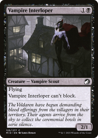 Vampire Interloper (MID-125)  - Innistrad: Midnight Hunt
