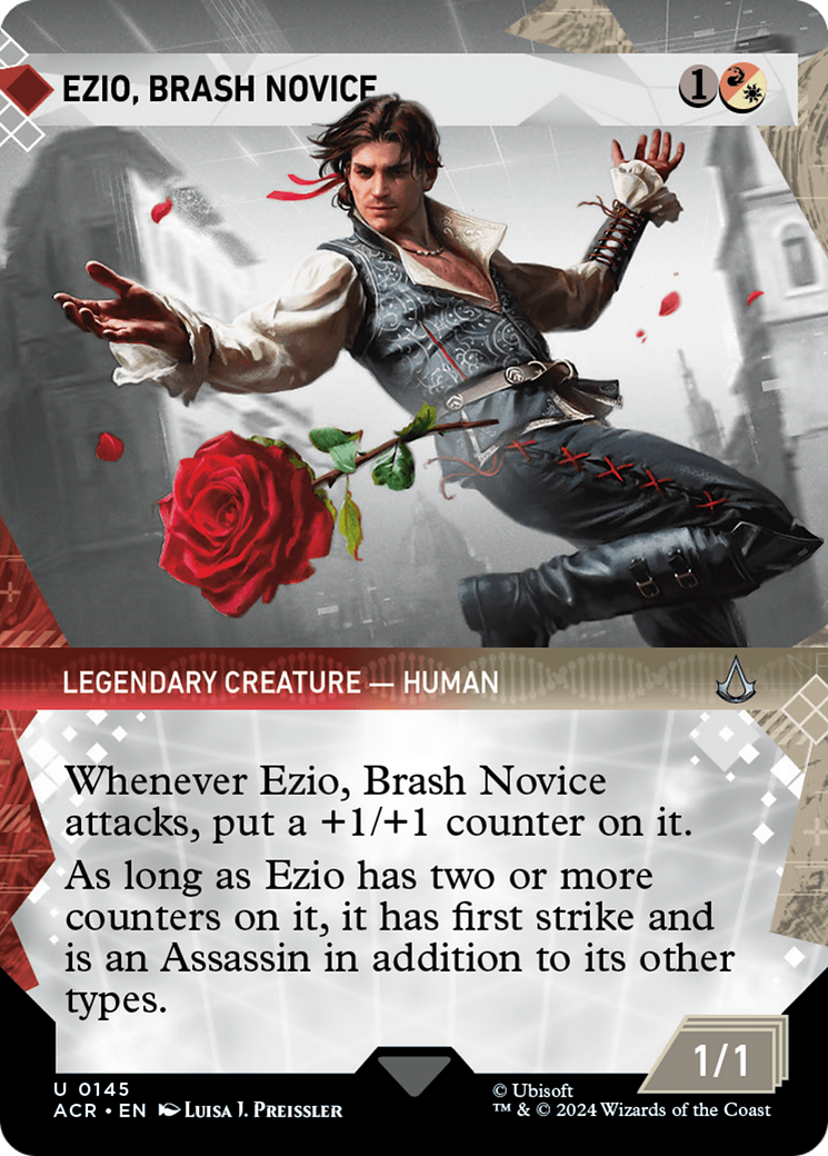 Ezio, Brash Novice (Showcase) (ACR-145)  - Assassin's Creed: (Showcase) (Borderless)