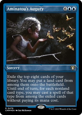Aminatou's Augury (Foil Etched) (CMM-479)  Foil - Commander Masters