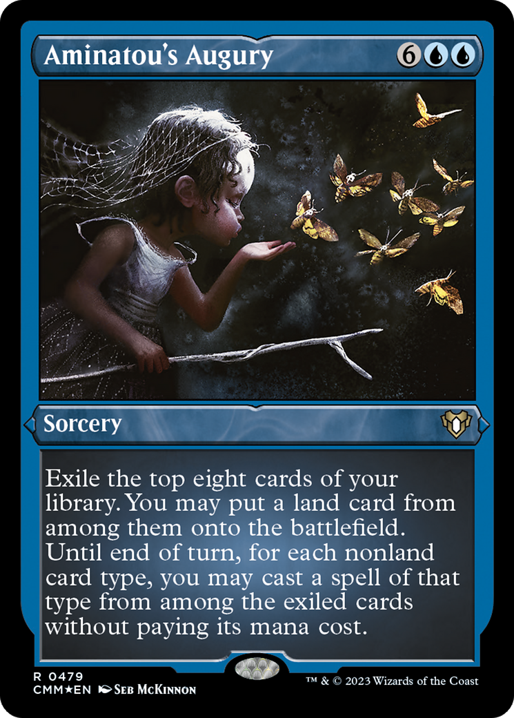 Aminatou's Augury (Foil Etched) (CMM-479)  Foil - Commander Masters
