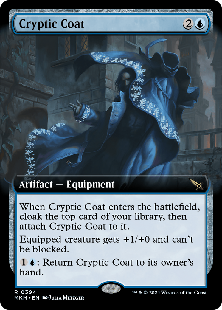 Cryptic Coat (Extended Art) (MKM-394)  Foil - Murders at Karlov Manor: (Extended Art)