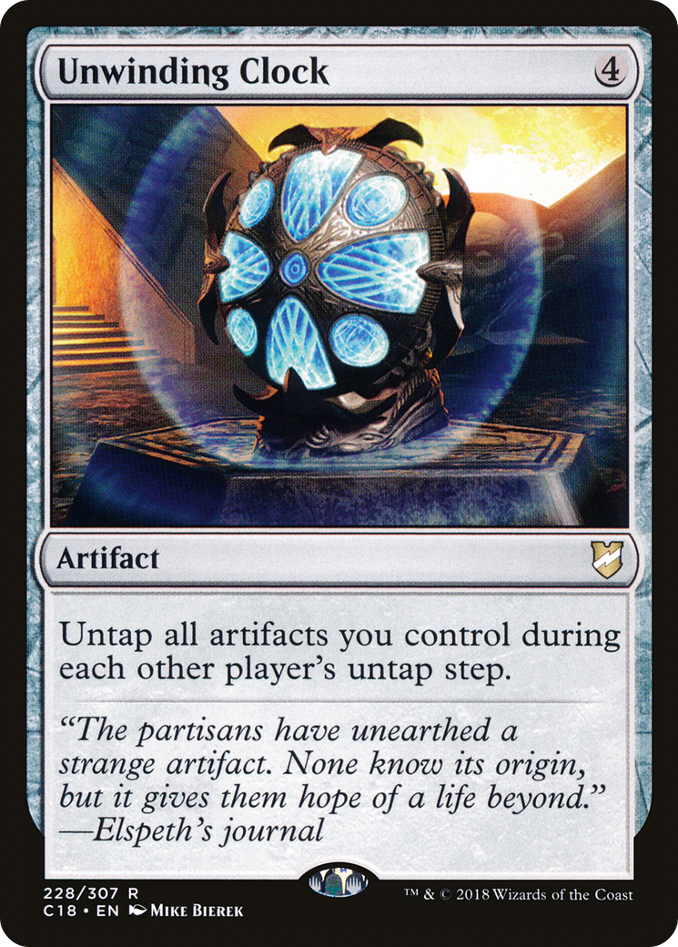 Unwinding Clock (C18-228)  - Commander 2018