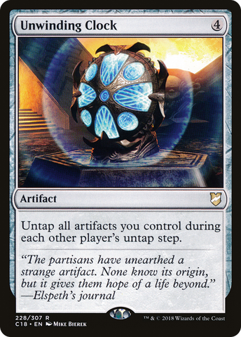 Unwinding Clock (C18-228)  - Commander 2018