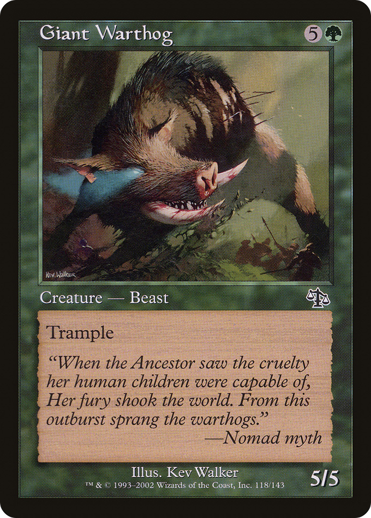 Giant Warthog (JUD-118)  Foil - Judgment