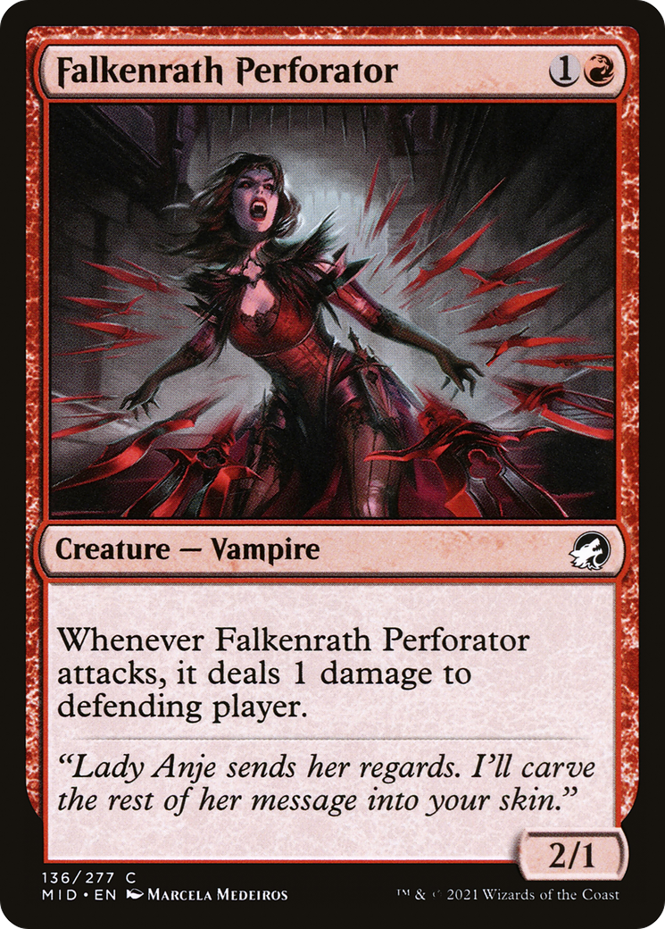 Falkenrath Perforator (MID-136)  Foil - Innistrad: Midnight Hunt