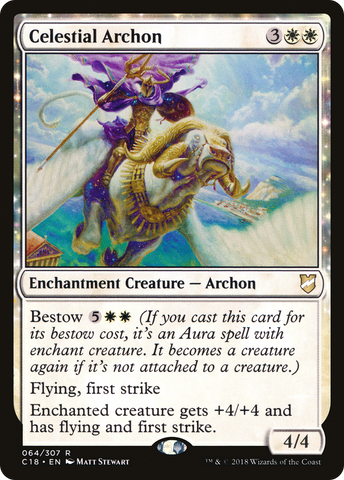 Celestial Archon (C18-064)  - Commander 2018: (enchantment)