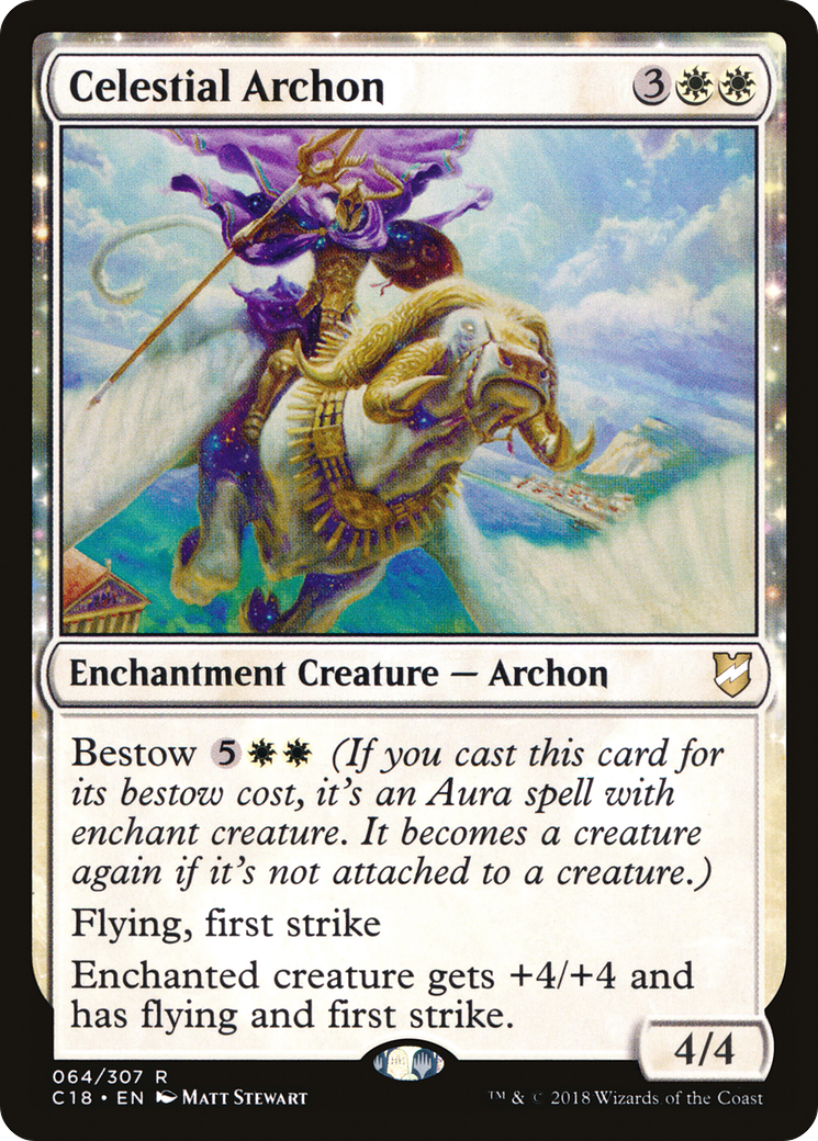 Celestial Archon (C18-064)  - Commander 2018: (enchantment)