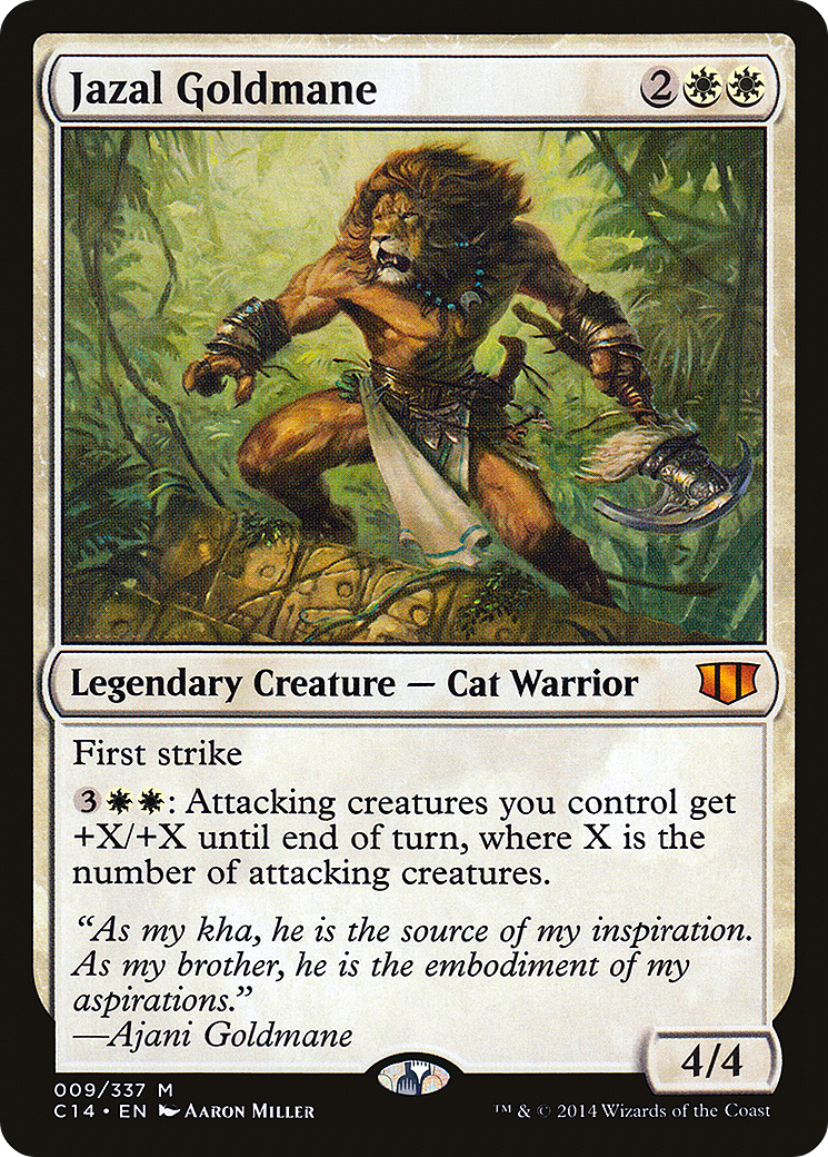 Jazal Goldmane (C14-009)  - Commander 2014