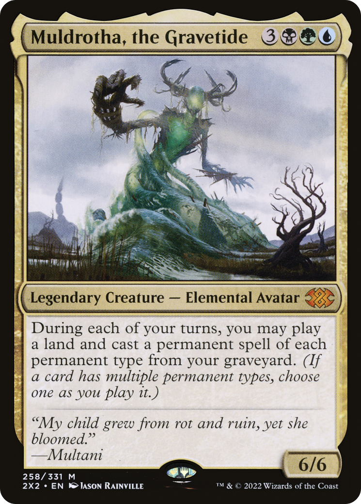 Muldrotha, the Gravetide (2X2-258)  Foil - Double Masters 2022