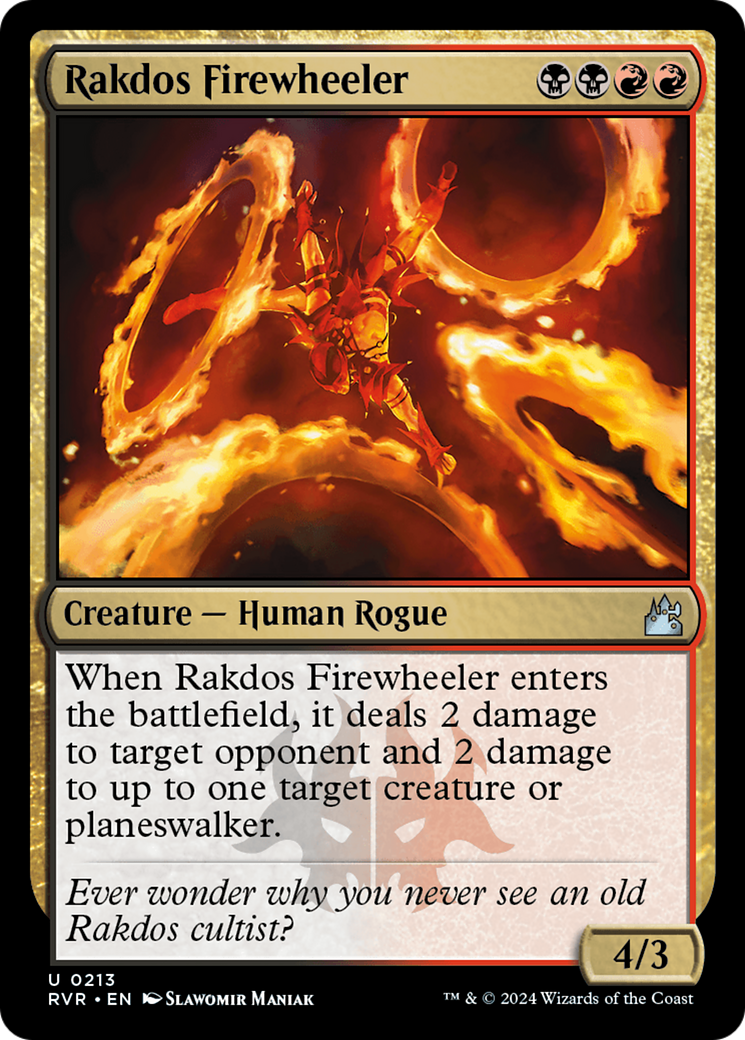 Rakdos Firewheeler (RVR-213)  - Ravnica Remastered