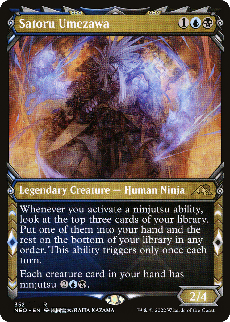 Satoru Umezawa (Showcase) (NEO-352)  Foil - Kamigawa: Neon Dynasty: (Showcase)