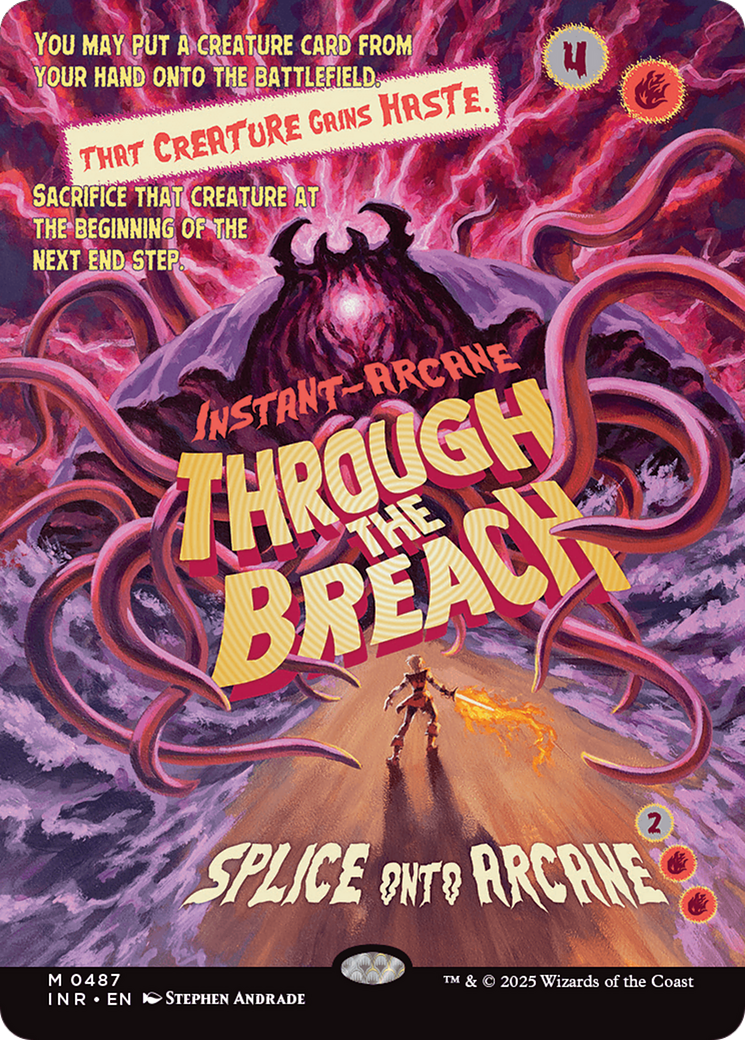 Through the Breach (Showcase) (INR-487) - Innistrad Remastered: (Showcase) (Borderless) Foil
