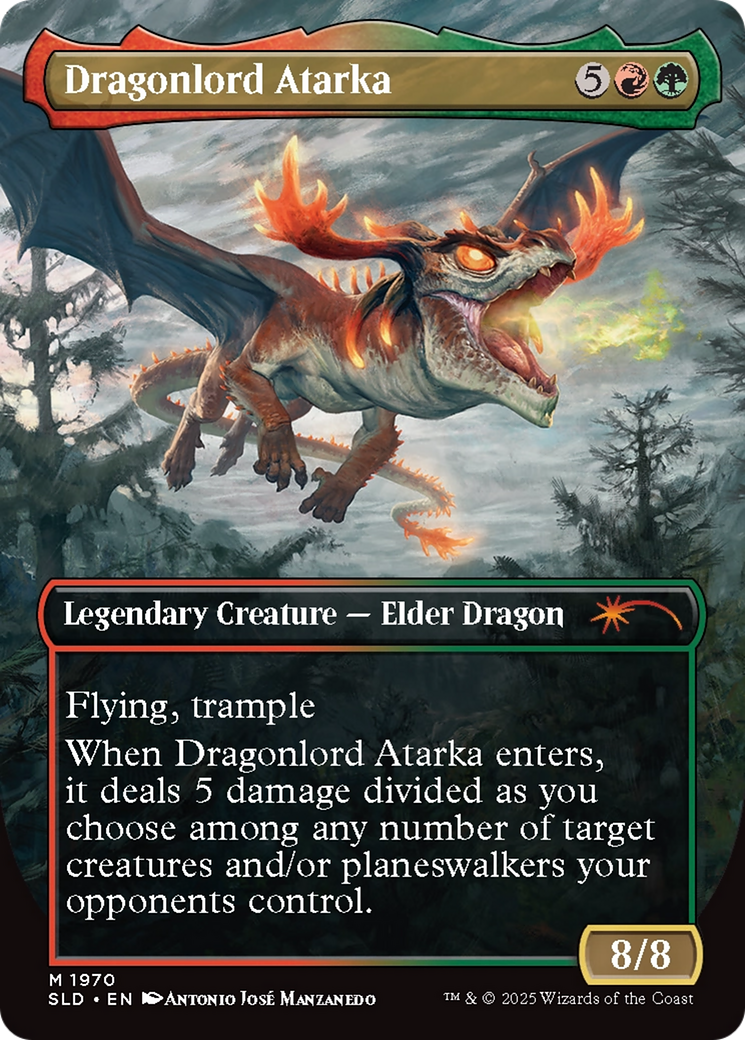 Dragonlord Atarka (SLD-1970)  - Secret Lair Drop (Borderless)