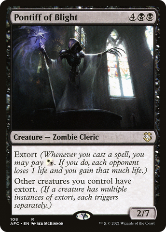 Pontiff of Blight (AFC-108) - Adventures in the Forgotten Realms Commander