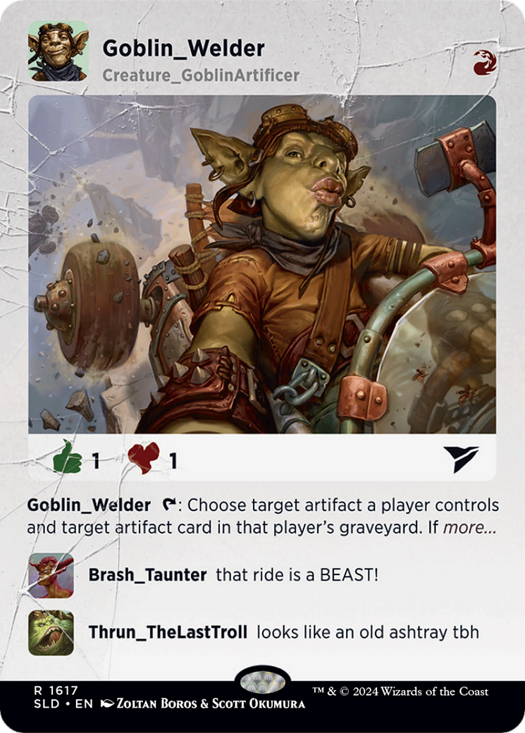 Goblin Welder (SLD-1617)  - Secret Lair Drop (Borderless)